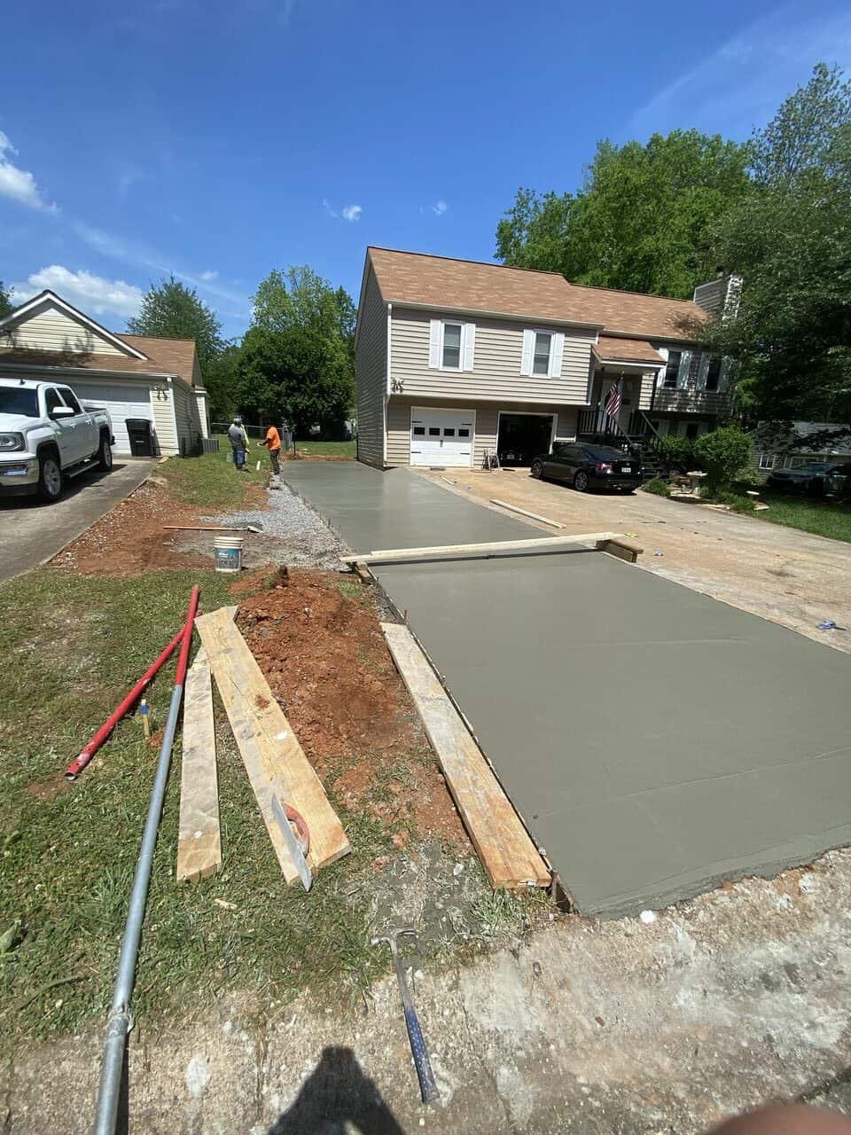 Custom Concrete Driveway Installation